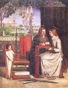 Dante Gabriel Rossetti The Girlhood of Mary Virgin (mk28) Spain oil painting artist
